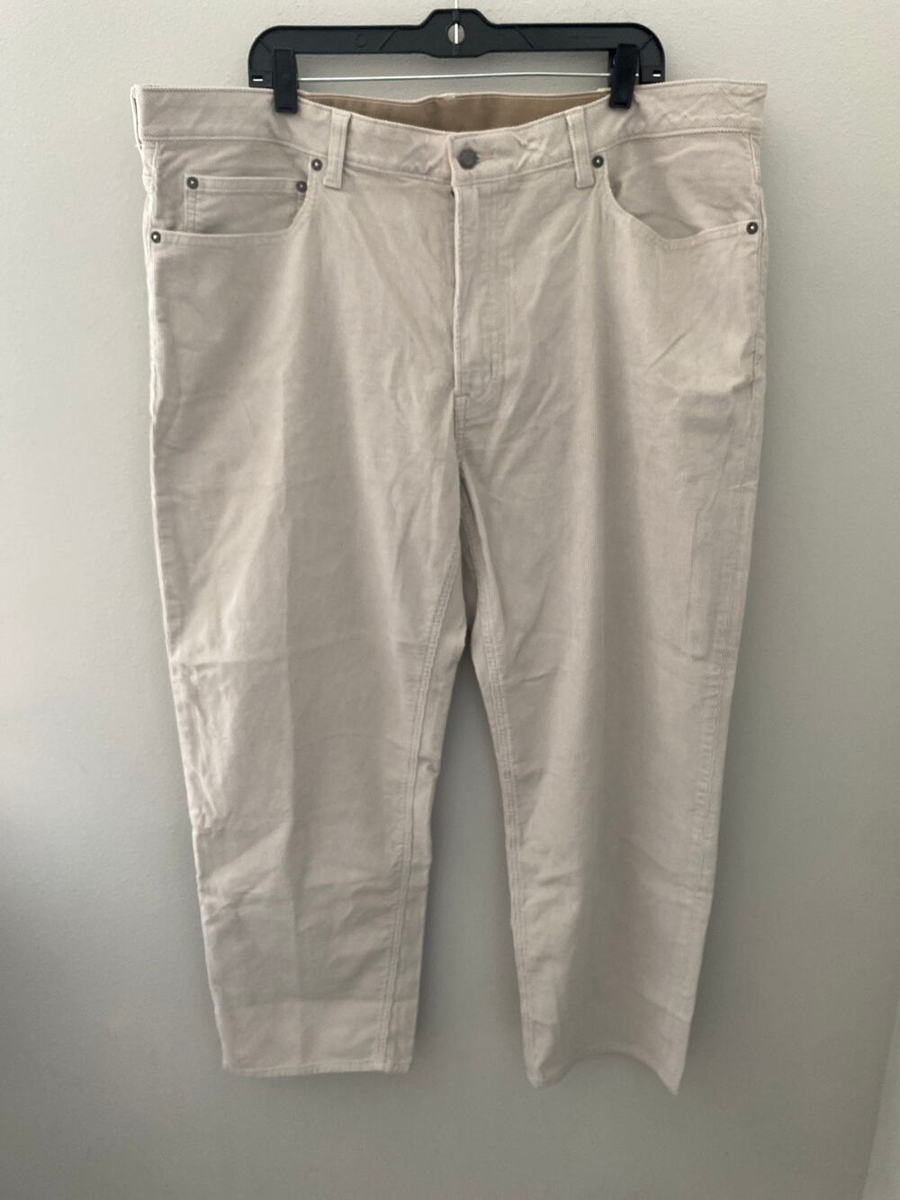 New Lands' End Classic Fit Corduroy Pants Big & Tall Mens 42x30 Khaki